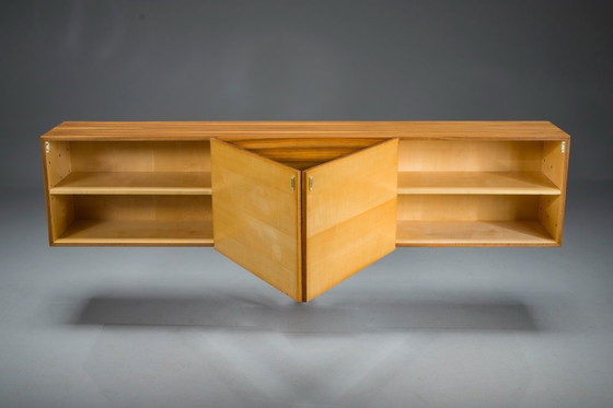 Image 1 of  Vintage wandkast in notenhout, 1960