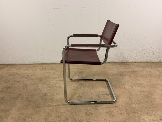 Image 1 of Fauteuil cantilever MG5 en cuir, conçu par Mart Stam pour Matteo Grassi, années 1970