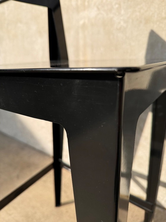 Image 1 of LIGNE ROSET set van 2 LA PLIEE barkrukken zwart staal