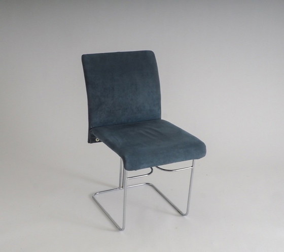 Image 1 of Set of 4 dining chairs by Ernesto Radaelli for Saporiti