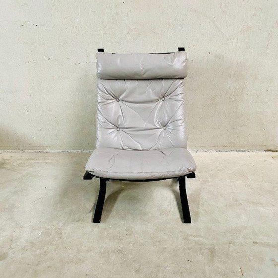 Grijze Leren Siesta Lounge Chair van Ingmar Relling voor Westnofa, Noorwegen, 1960 – Fauteuils, Leather, Wood (photo 6 of 8)
