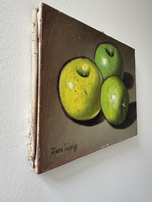 Small painting Still life Apples
