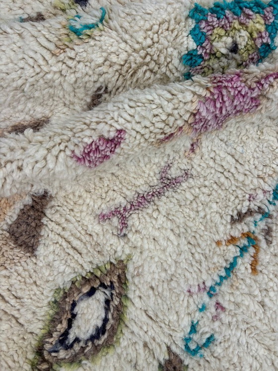 Image 1 of Marokkaans handgemaakt wollen tapijt 160x250 cm – Beni Ourain stijl kleurrijk Berber tapijt