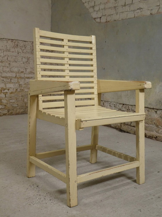 Wooden Slat Armchair, 1950s (photo 5 of 7)