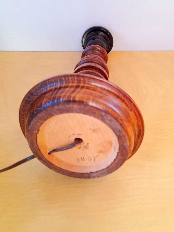 Image 1 of Turned wood lamp