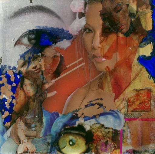 Impresión de collage sobre lienzo