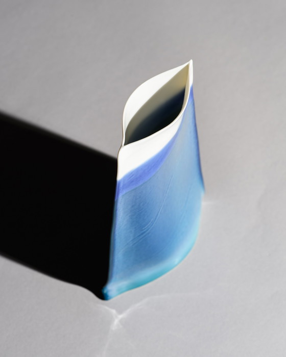 Image 1 of Johan van Loon x Rosenthal Studio-Line Glossy Paper Porcelain Vase Duo Maritime
