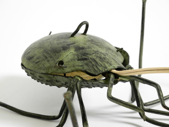 Image 1 of Bellissima lampada da parete italiana "Spider" in stile Mid-Century Modern realizzata in metallo