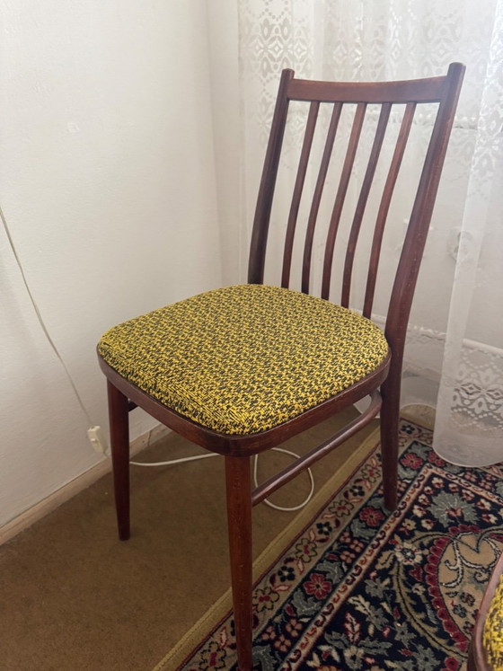 Image 1 of Belmondo Dining Table and 4 Chairs Mid-Century Czechoslovakia