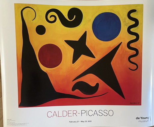 Alexander Calder (1898-1976), Pablo Picasso (1881-1973), Seven Black, Red and Blue, 1947, Copyright 2021 Calder Foundation
