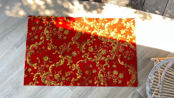 Image 1 of Tapis Vintage Façon Tapisserie 100% Laine - 142x89 cm