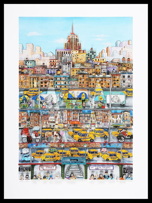Pergola, Linnea - New York City Layers - Giclée - handsigniert - NEU