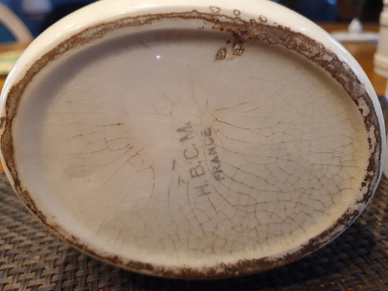 Image 1 of Pichet  vintage céramique  craquelé H B C M france