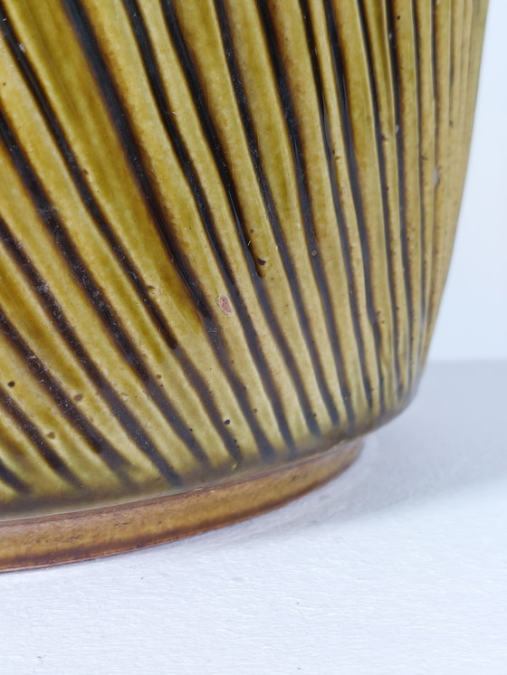 Image 1 of Grande vaso vintage giallo, Carstens Keramik, Tönnieshof, Germania Ovest, anni '70