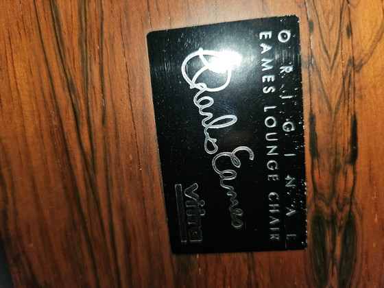 Image 1 of Authentischer Eames Lounge Chair & Ottoman (Vitra) - Palisander & Leder