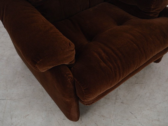 Image 1 of Brauner Sessel Coronado, italienisches Design, 1960er Jahre, Hersteller: B&B Italia, Designer: Tobia Scarpa