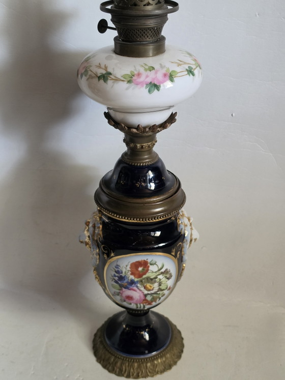 Image 1 of 79 cm – 6 kg – Magnificent Paris 1867 W – Medail-Öllampe