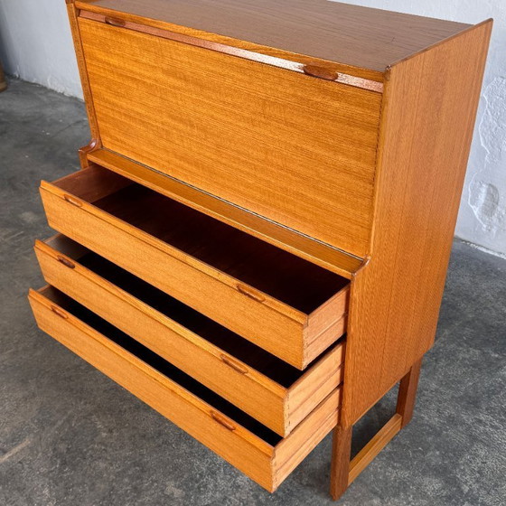 Image 1 of Turnidge of London Teak Secretary, 1960