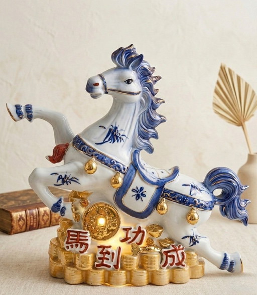 Vintage Chinese porcelain lamp