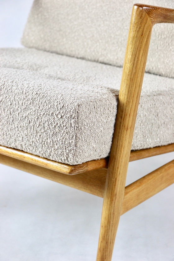 Image 1 of Sillón de roble Stefan beige polaco, década de 1970