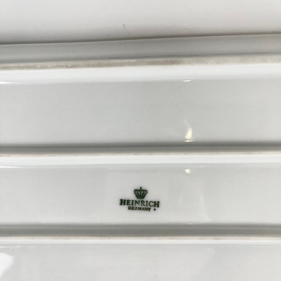 Image 1 of Piatto da torta in porcellana blu, Heinrich, Germania