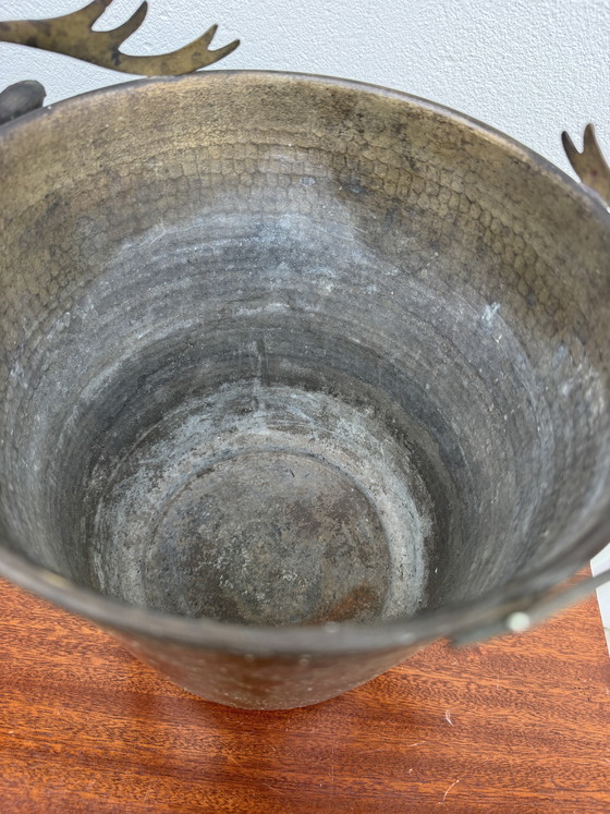 Image 1 of Antique champagne seal with stag heads