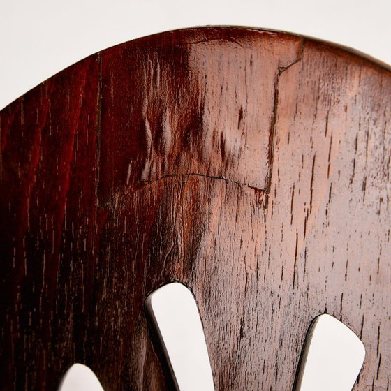 Image 1 of MK8961 Sedia a dondolo in faggio restaurata di Gustav Siegel per Jacob & Josef Kohn