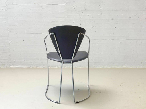 Sedie da pranzo vintage Linda di A. Rizzatto per Lo Studio, anni '80 – eetkamerstoelen, Leather (photo 2 of 12)