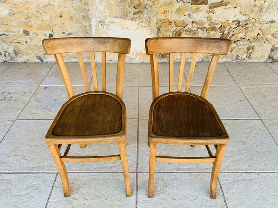 Image 1 of Vintage Bistro Chairs from Luterma, 1950s, Set of 2