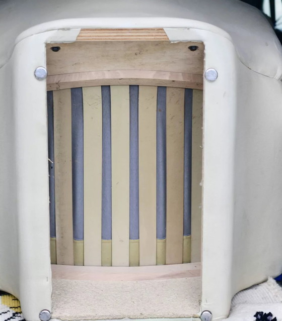 Image 1 of 2x "Space Age" leren fauteuils