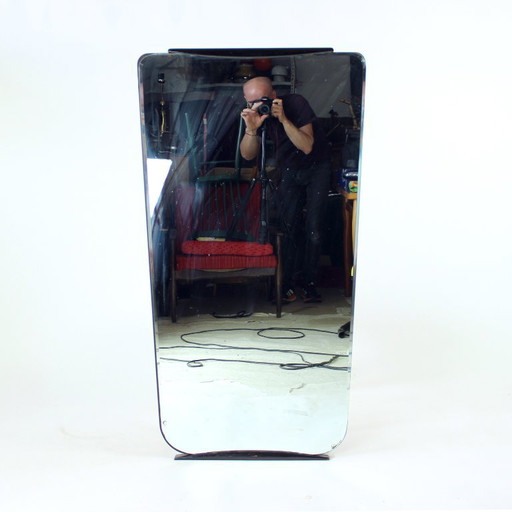 Vintage asymmetrische wandspiegel, Tsjecho-Slowakije jaren 50