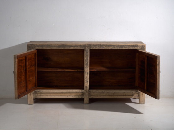 Antique sideboard in pine wood - China, circa 1950 – Sideboard cabinet, Iron (photo 37 of 40)