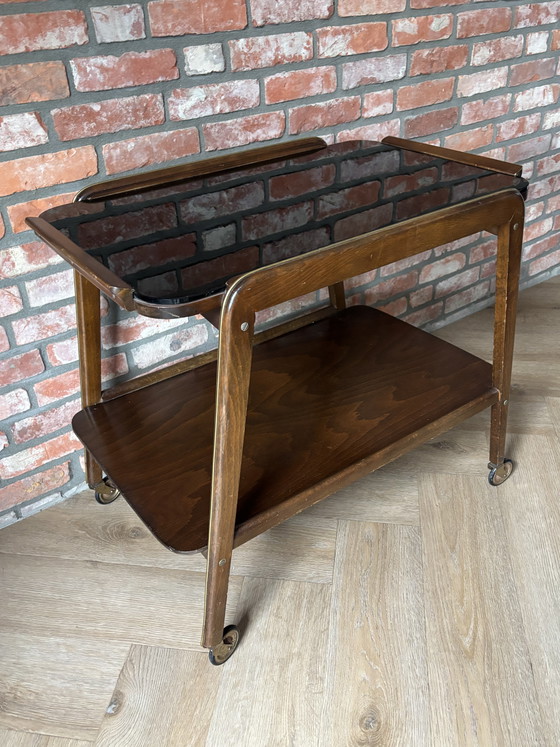 Image 1 of Carrello di servizio vintage degli anni '50 o '60, design danese Mid-Century Modern.