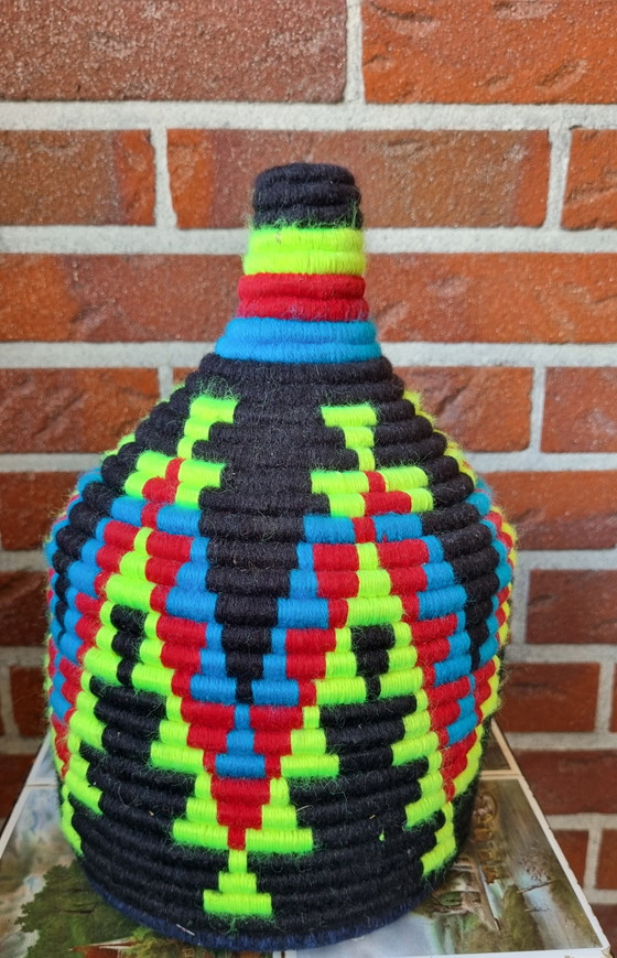 Image 1 of Wollen decoratie manden, opberg manden divers kleuren 