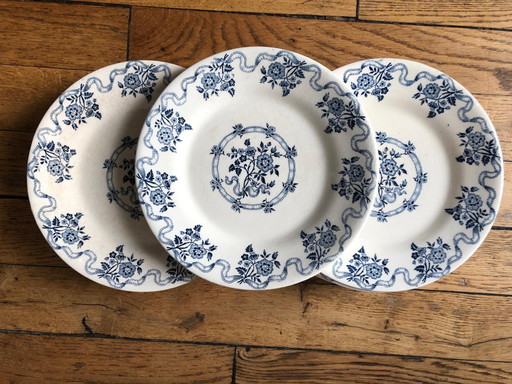 Gien plate, Osborne pattern, 1875 (choice of quantity)
