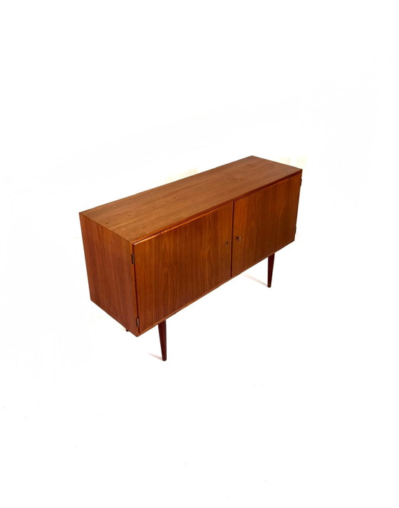 Buffet bas vintage danois en teck, Poul Hundevad ‘60, Bois, Marron (photo 15 sur 15)