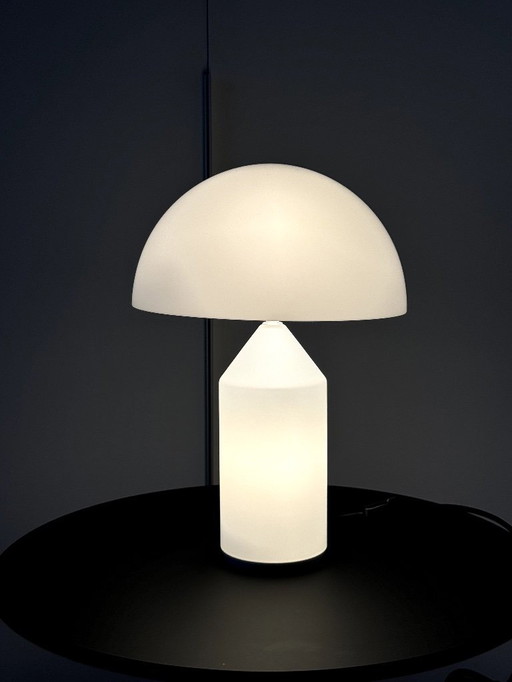 Oluce Atollo Table Lamp (small) - White Glass