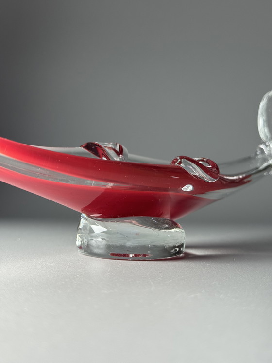Image 1 of Murano Gondola — Glass Sculpture Ashtray, 1950-60s