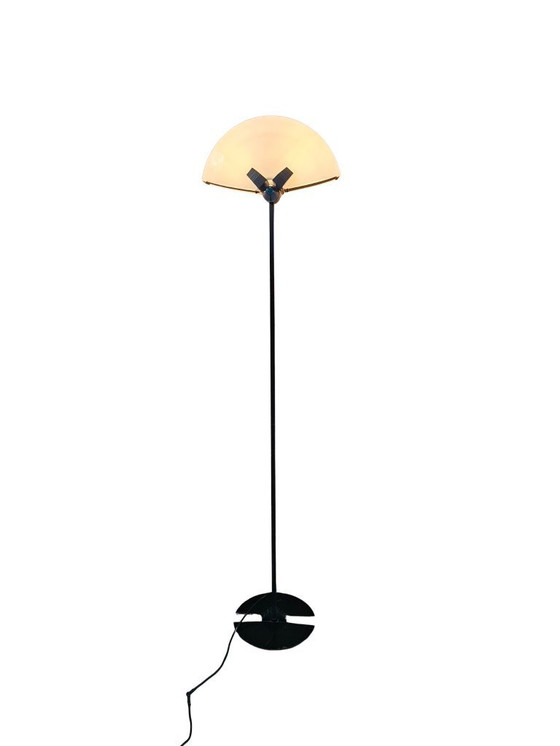 Image 1 of Stehlampe aus Eisen und Muranoglas im Industriedesign der 1970er Jahre
