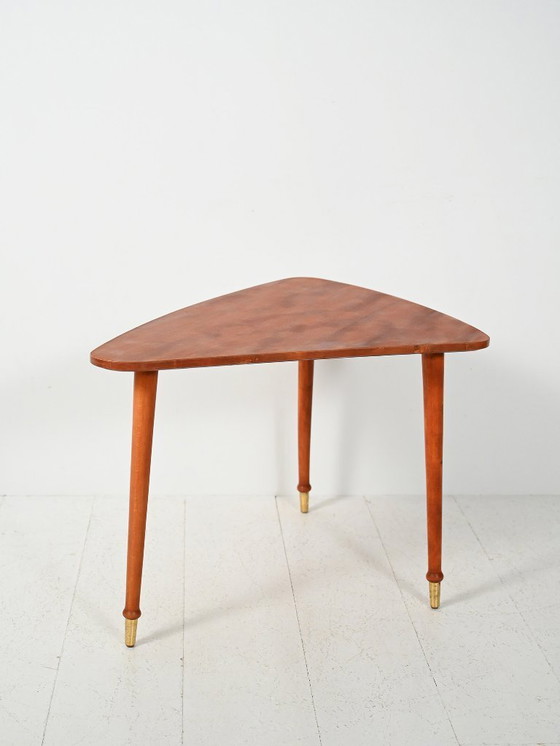 Image 1 of Scandinavian triangular coffee table from the Sixties