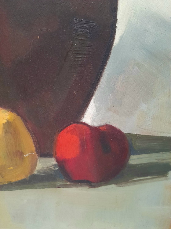 Still life with jug and fruit, after Oscar Verpoorten – Paintings & Drawings, Wood (photo 3 of 5)