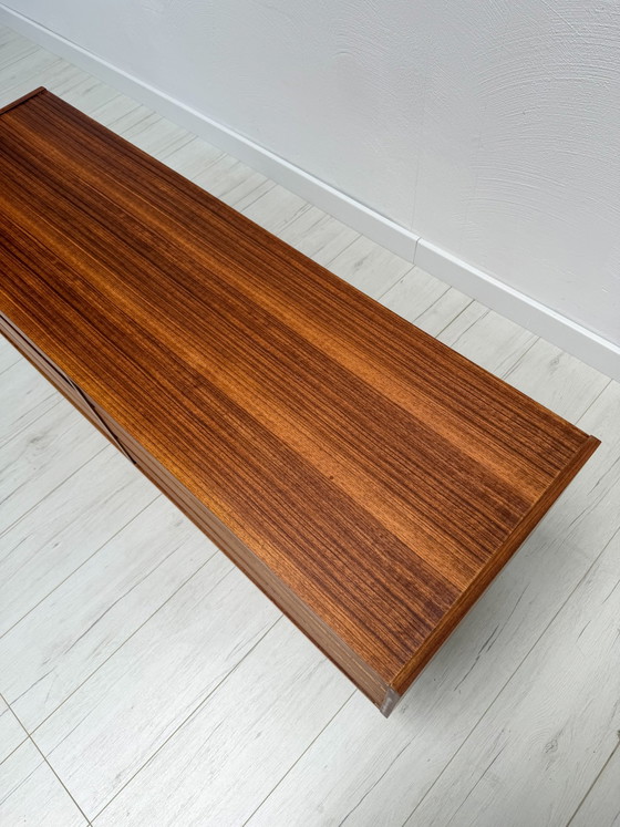 Image 1 of 1960s Vintage Mid-Century Walnut Low Sideboard / Credenza