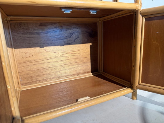 Vintage Rothan kast, Kasten, Rotan, Hout, Bruin (foto 7 van 12)