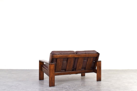 Brutalist Bonanza Sofa by Esko Pajamies for Asko, 1960s. – 2 seaters, Wood (photo 6 of 16)