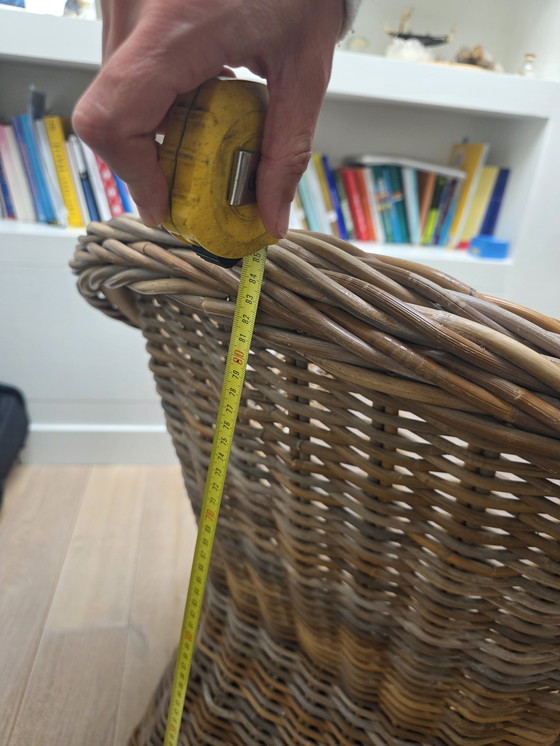 Image 1 of Vintage dining table with garden armchair