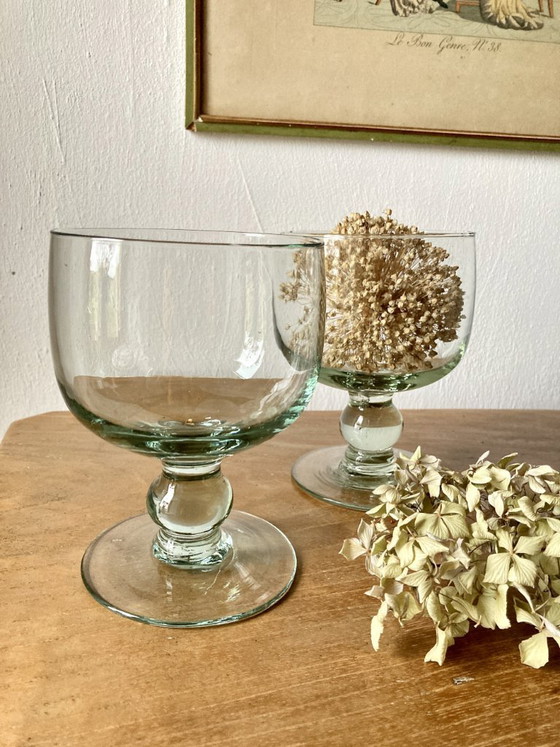 Coppia di calici in vetro soffiato artigianale – Bicchieri e caraffe (photo 2 of 9)