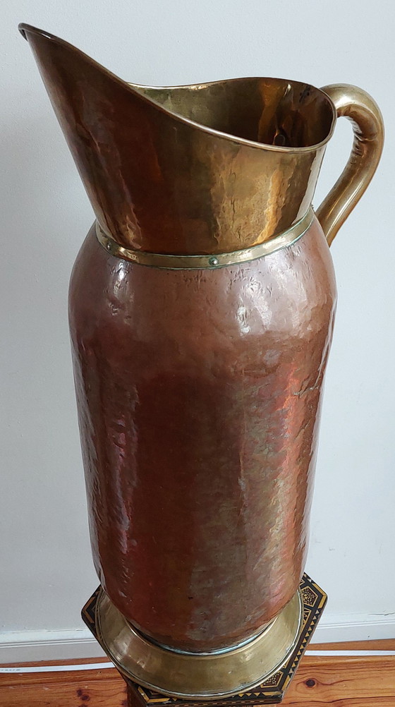 Image 1 of Late 19th to early 20th century Large Antique French Pitcher