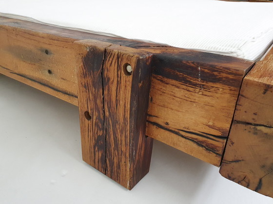 Image 1 of Lit de jour double en chêne wabisabi, 1970