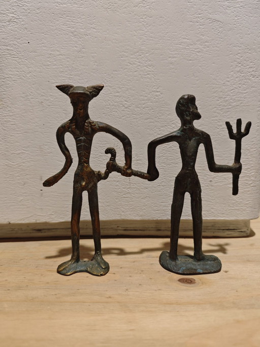 Hermès, Neptune bronze statuette