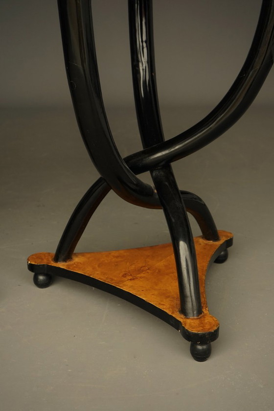 Decorative Italian Burl and Birch Wood Side Tables. 1950s (photo 5 of 13)
